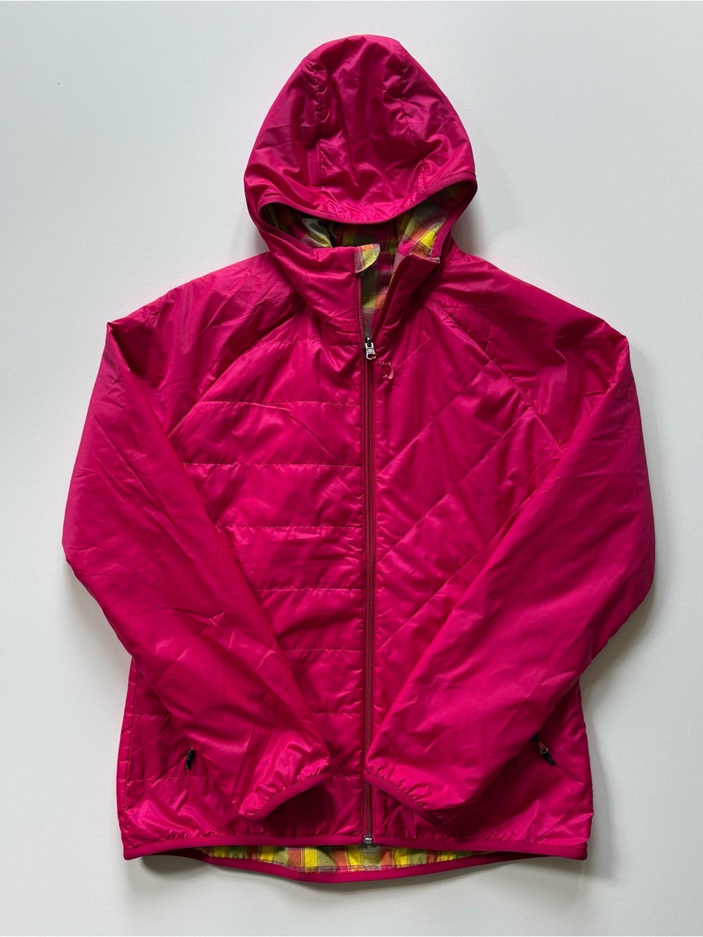 adidas Women's Medium Pink Reversible Windbreaker Jacket